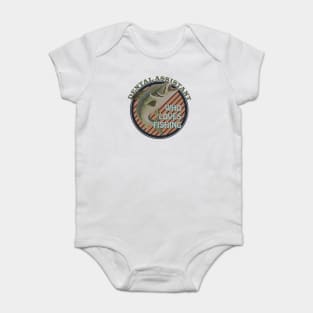 Dental assistance who loves fishing Baby Bodysuit